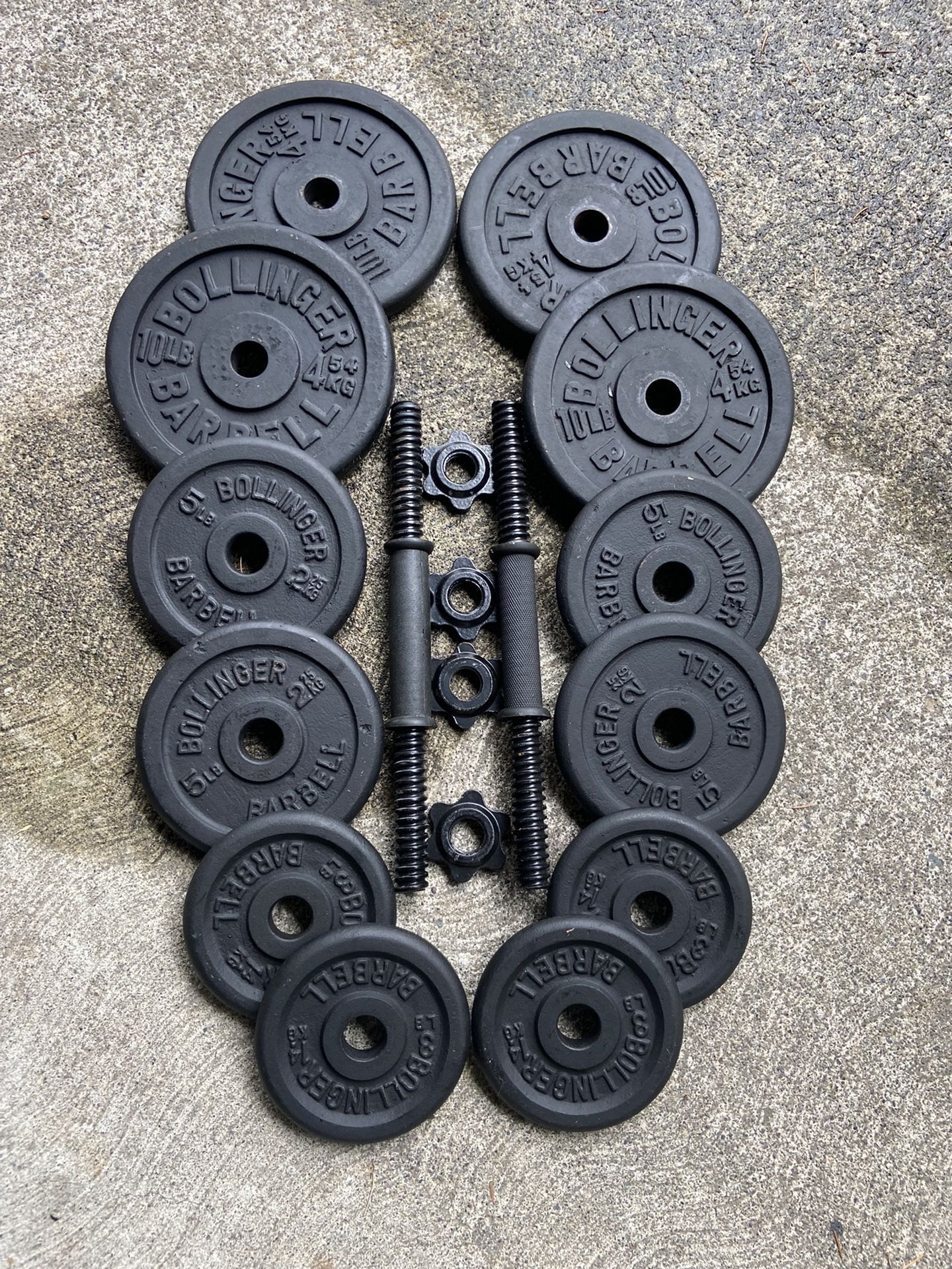Weights and dumbbells very clean