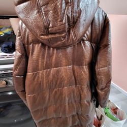 DKNY XL MEN'S WINTER COAT JACKET WATERPROOF HOOD LONG LIKE NEW