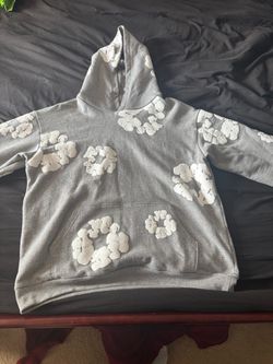(READ DESCRIPTION)REAL Denim Tears Grey Hoodie Size Large
