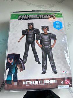 Minecraft Netherite Armor Deluxe Child Costume