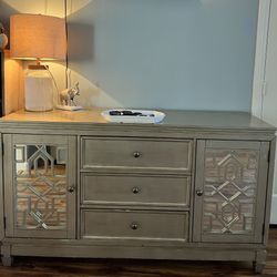 Gray Buffet Cabinet 