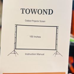 Towond outdoor projector screen