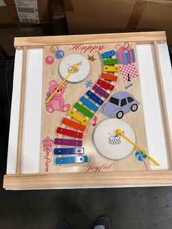 Wooden Expansion Panels with built in toys with Connectors Foldable Wooden Playpen for Babies and Toddlers, Adjustable Shape and Size, Removable Baby