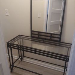 Hallway Console with Mirror