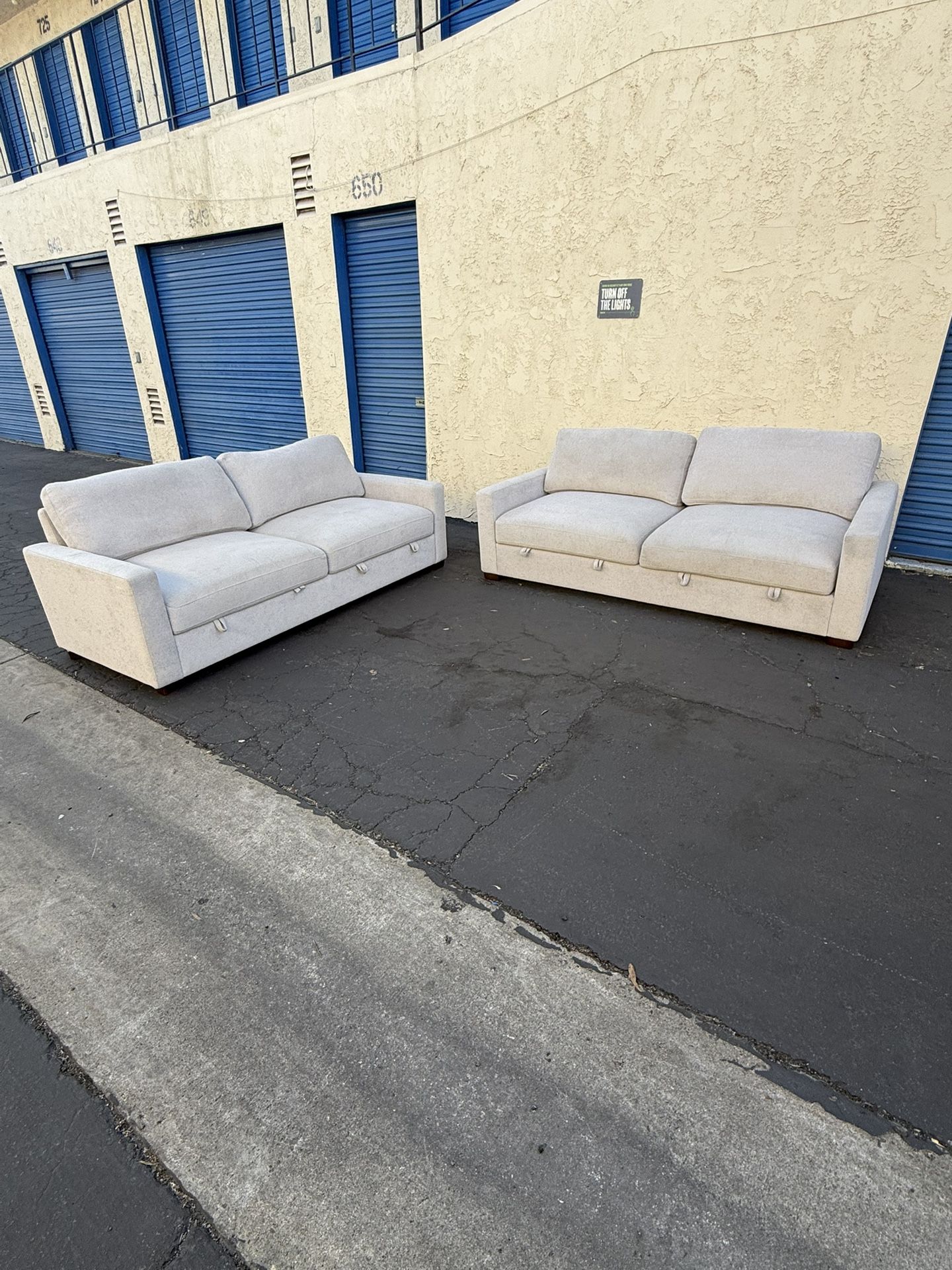2 Matching Thomasville Lambert Sofas w/ Storage – Slightly Used