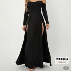 Shein OffShould High Split Dress