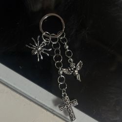 handmade charm keychains ⛓️🤍