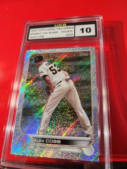 2022 Topps Series 2 Alex Cobb Factory Set Sparkle Foilboard #/875 SP #359 UCG 10 GEM MINT 
