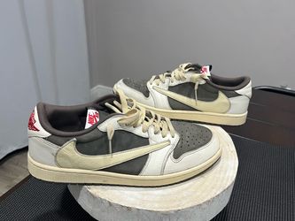 Travis Scott Reverse Mocha Style Skate Sneakers size 12 Earth Brown Low Top Shoes