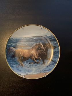 Wild at heart horse “Surf runner” Danbury mint horse plate $22