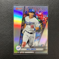 2019 Will Smith Bowman’s Best Refractor Rookie Card. Los Angeles Dodgers. 