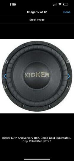 Kicker 50th Anniversary 10in. Comp Gold Subwoofer