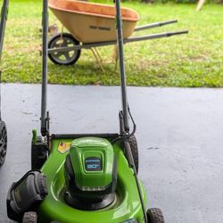 Greenworks Lawnmower 80V With 1 Battery 