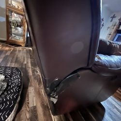 Sectional Leather Look Sofa