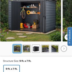 Keter Cortina 9' x 7' Premium Modern Outdoor Storage Shed