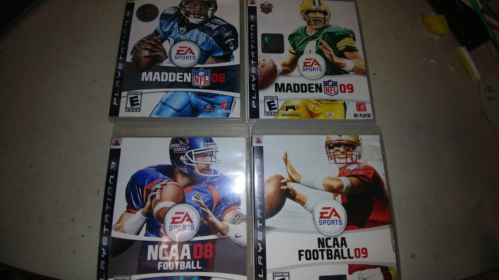 PS3 and PS2 football games