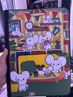 Hand painted Pokémon binders! Read description