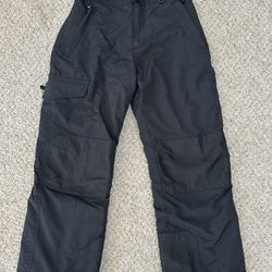 Snow Pants Black Boy Girl Unisex 10 12 L