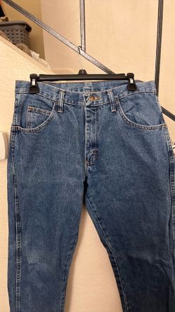 MENS RUSTLER JEANS PANTS 31X32 PREOWNED