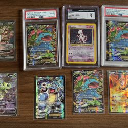 Raw And Slab Pokémon - XY Promos, Base Set Mewtwo, Etc