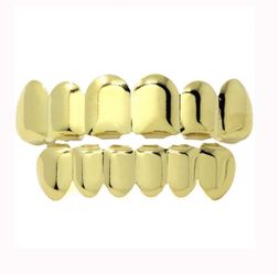 Hip Hop Grillz 6 Top/ 6 Bottom teeth