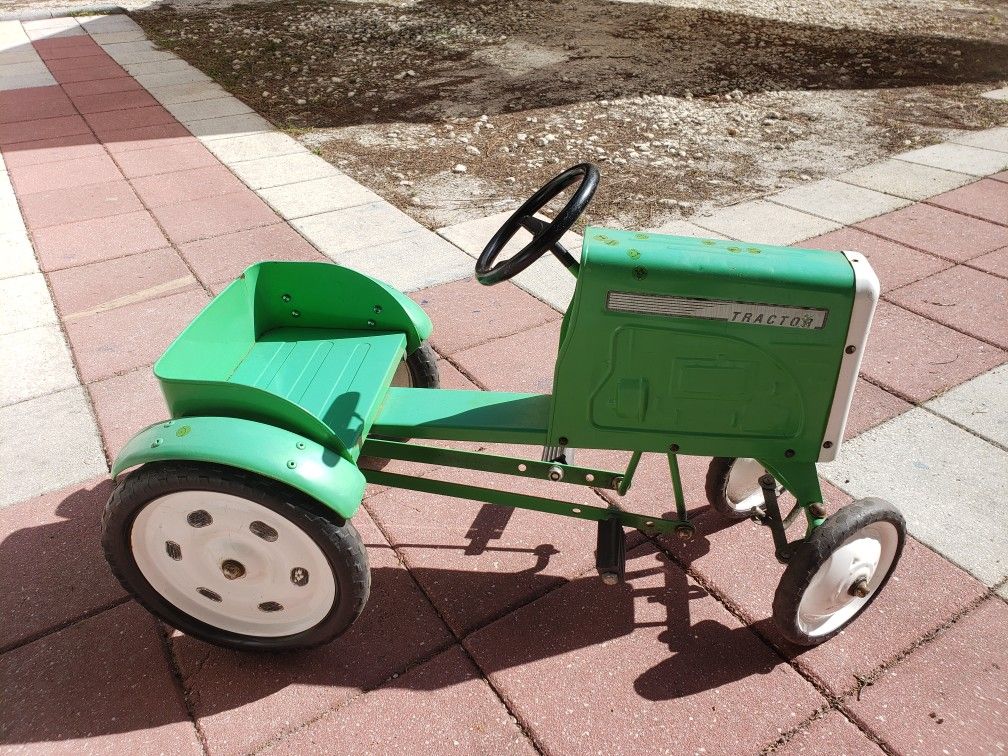 Kids Pedal Tractor Toy Real Metal