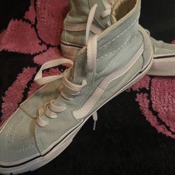 Pre Loved Vans Sk8-Hi Tapered Hi Tops Canal Blue Women's Size 7