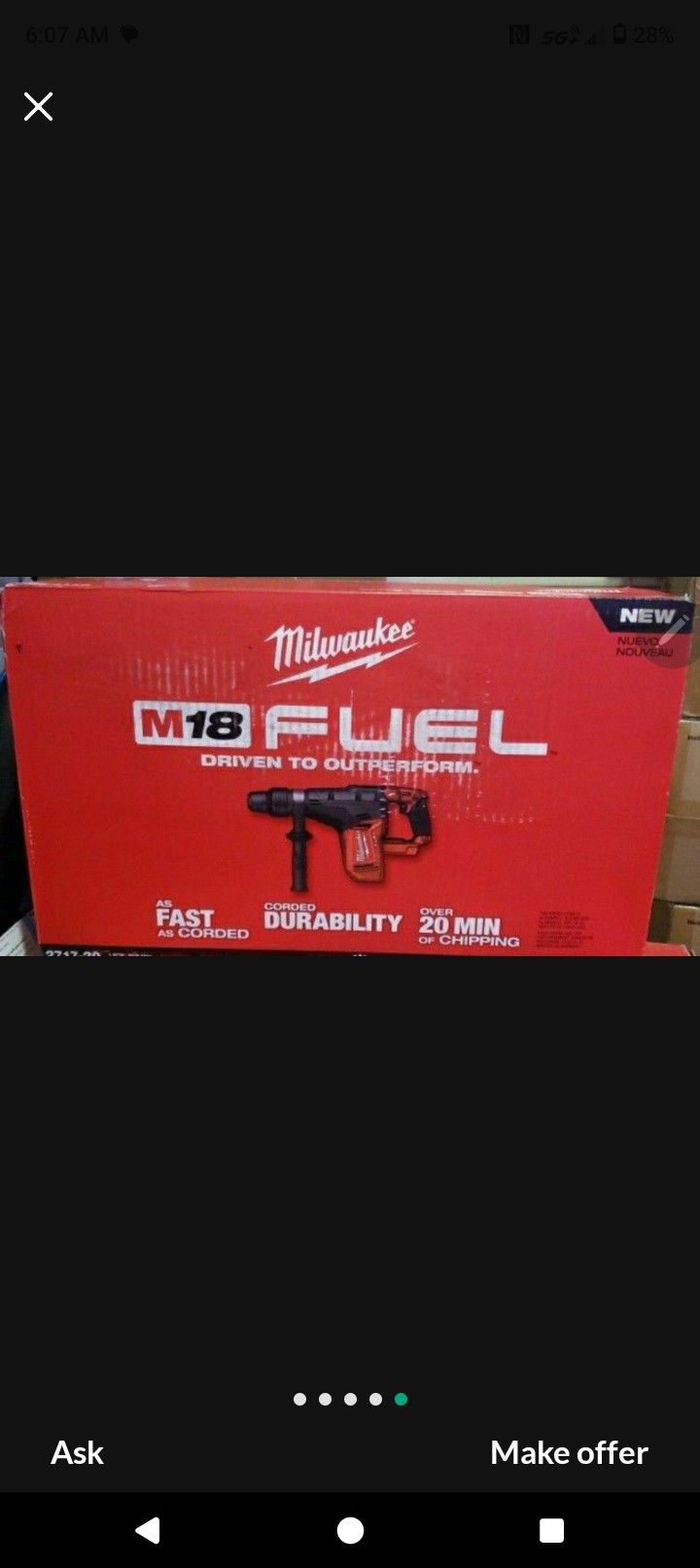 MILWAUKEE M18 ROUTER HAMMER NEW TOOL ONLY NEW IN BOX