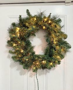 Wreath with lights