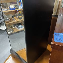 Vintage Wood Glass Storage Furniture 