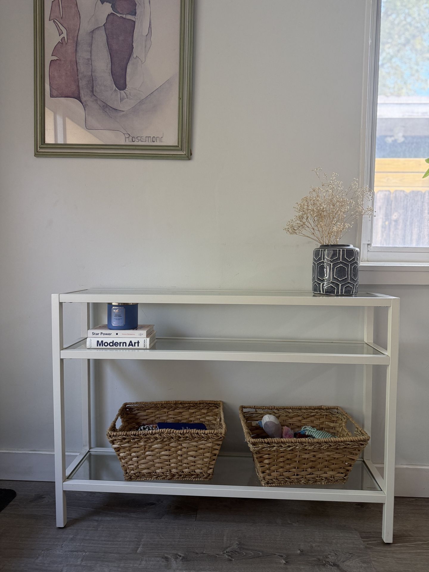 Narrow entryway console table
