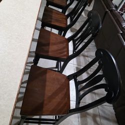 4 Bar Stools All Wood