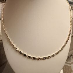 14k gold chain necklace, a Valentino link design