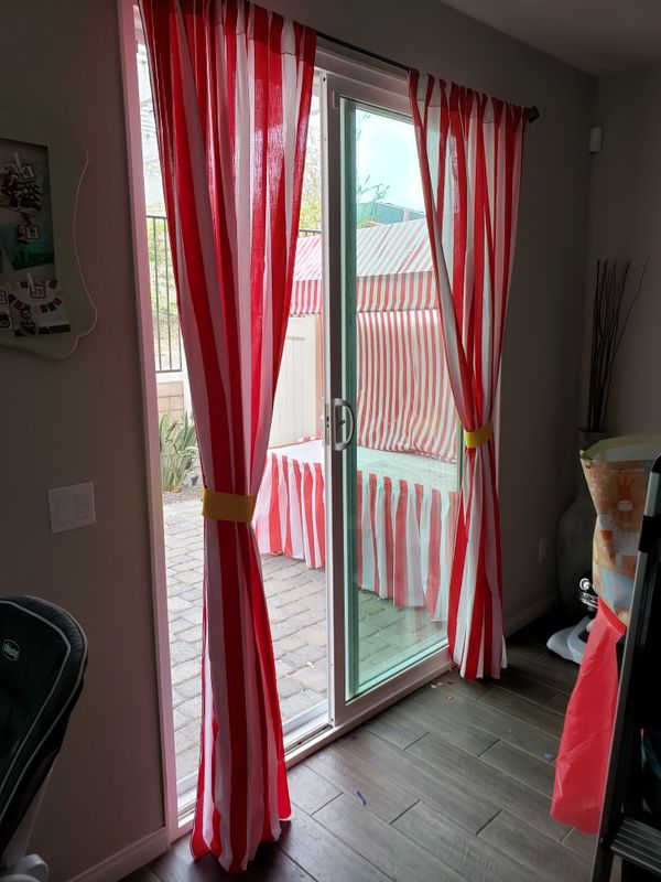 Circus Striped Curtains Pending Pick Up For Sale In Lakeside Ca
