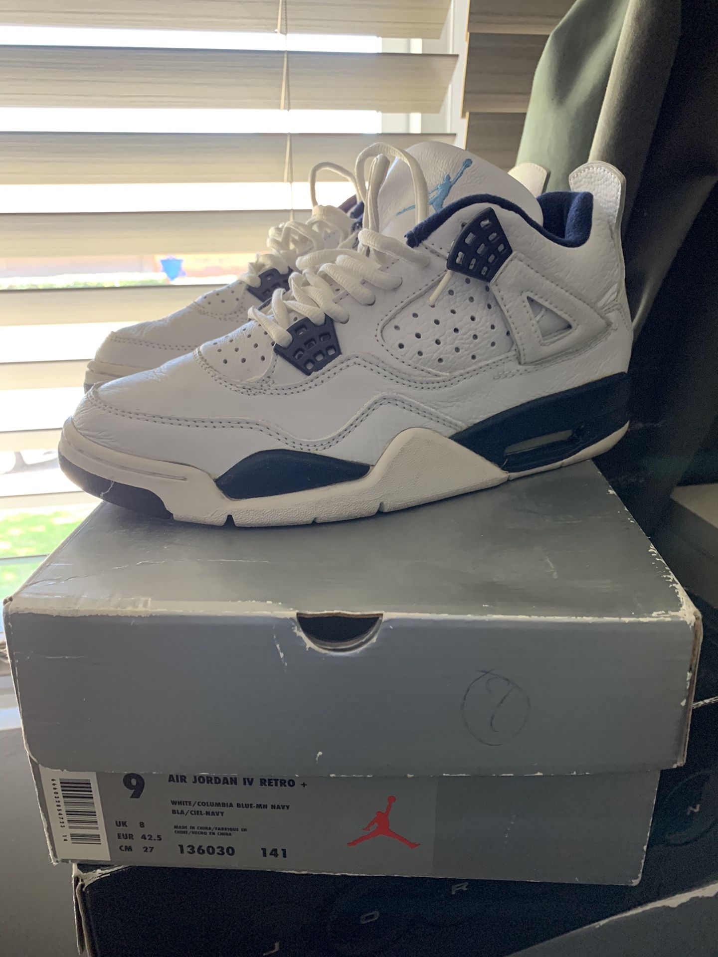 1999 Air Jordan “Colombia” 4s size 9