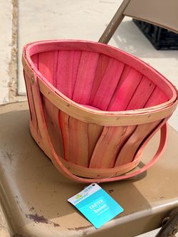 Handcrafted Wooden Easter Basket