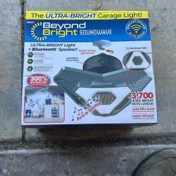 Garage Flood Lights with Bluetooth speaker
