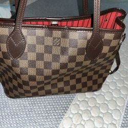 Louis Vuitton Women Bag Neverfull Mm Damier Ebene Bag