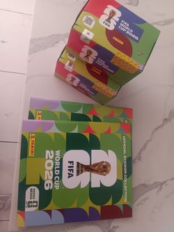 World cup panini cards box and book