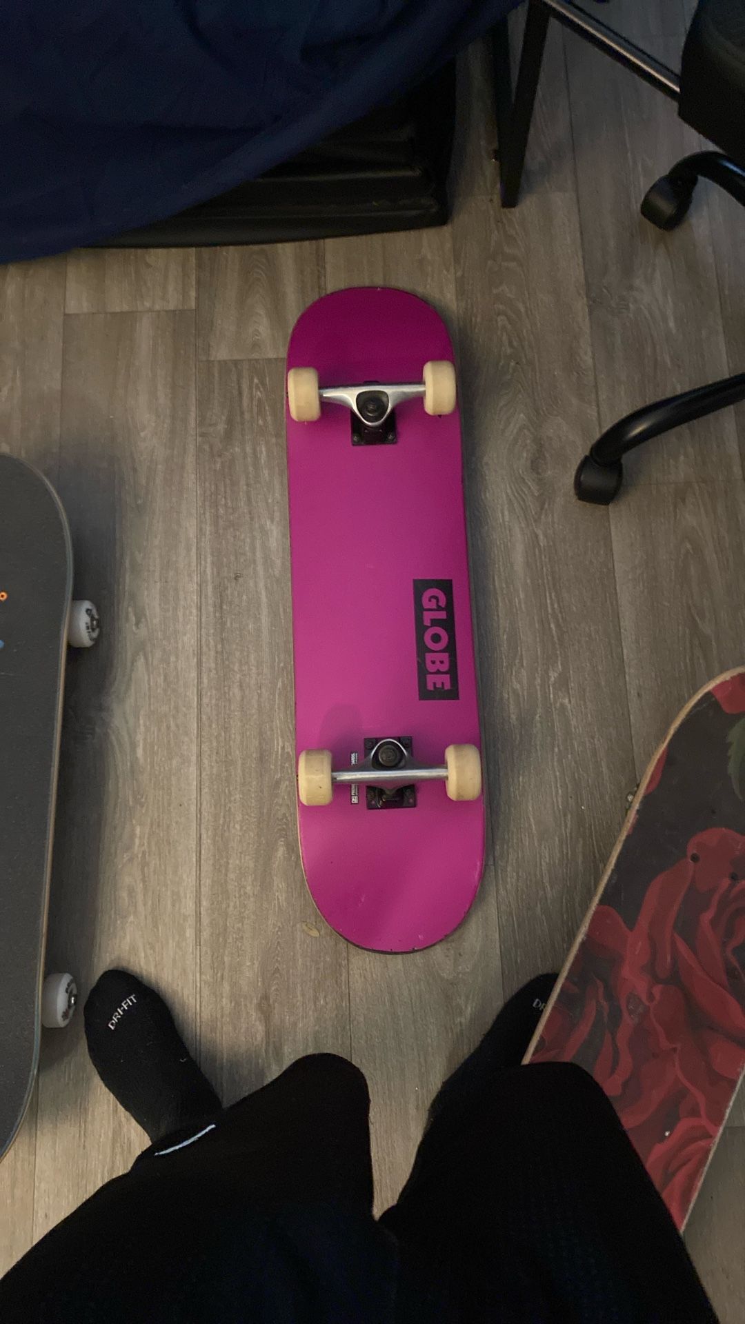 Skate Bored Purple Custom Purple Globe Deck