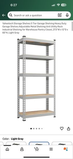 5 tier storage shelves