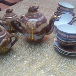 Antique china tea set 18 pc