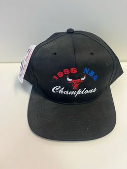 NWT Vintage 1996 Chicago Bulls NBA Champions Snapback Hat - Deadstock Sport Attack