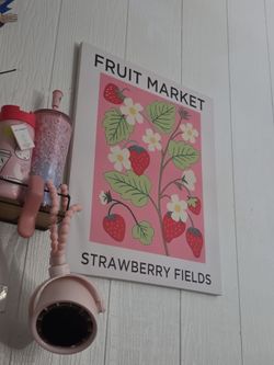Strawberry fields canvas wall art