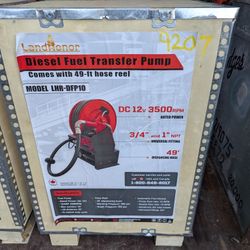 Diesel Fuel Transfer Pump with Hose Reel