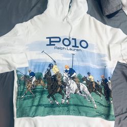 POLO HOODIE SIZE LARGE 
