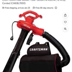 Corded Electric Backpack Leaf Blower Brand New  $100