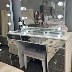 Mirror White Makeup Vanity 🔥buy Now Pay Later 