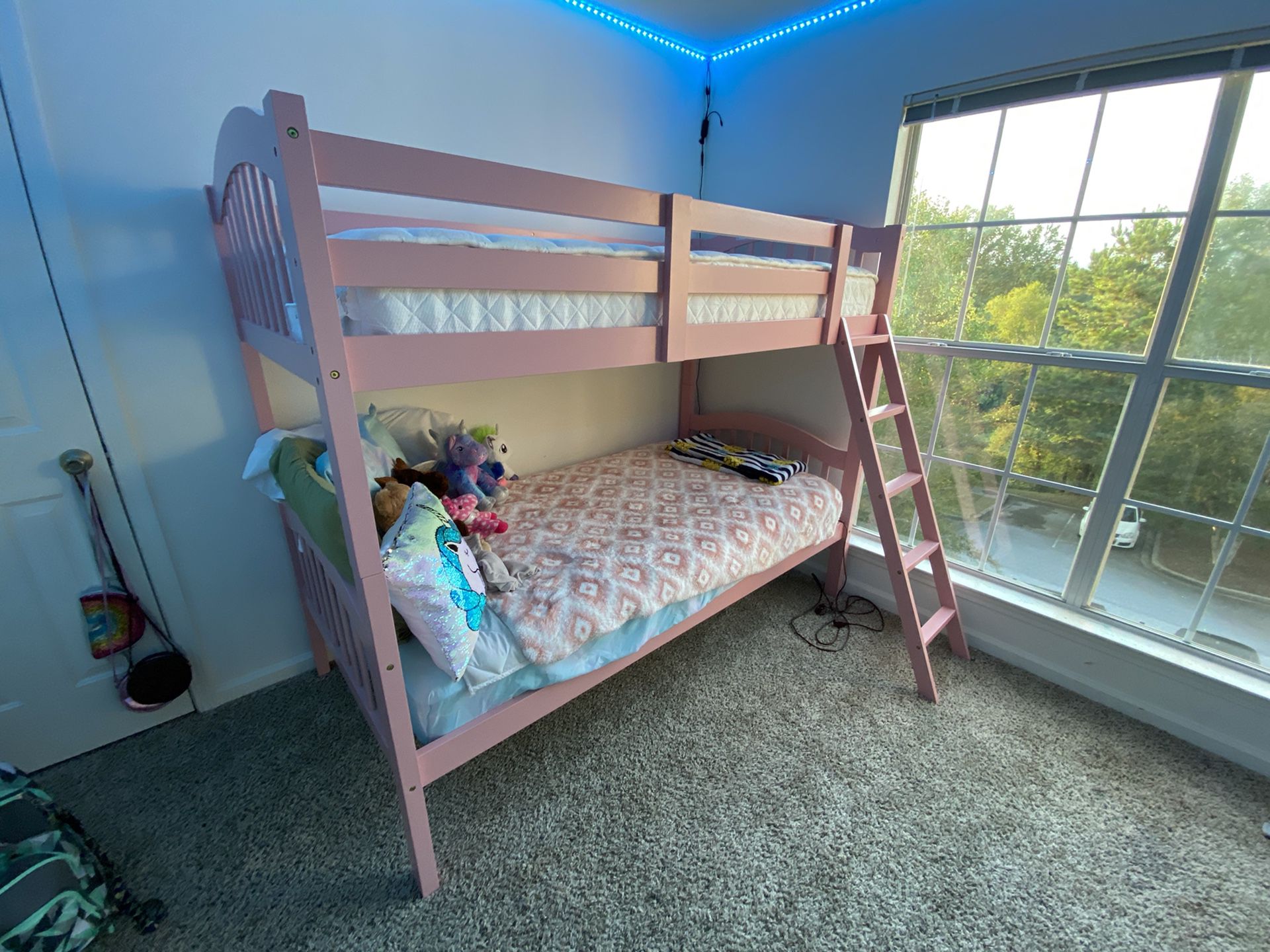Pink Bunk bed