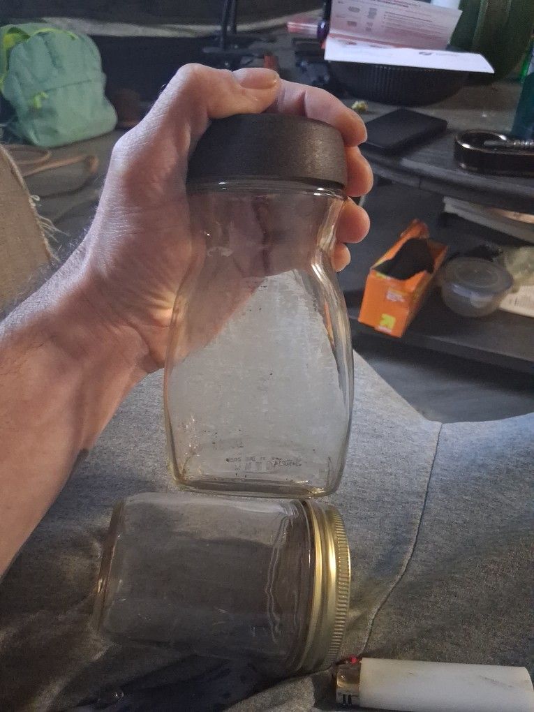 Quarter Zip Exotic Glass Jar